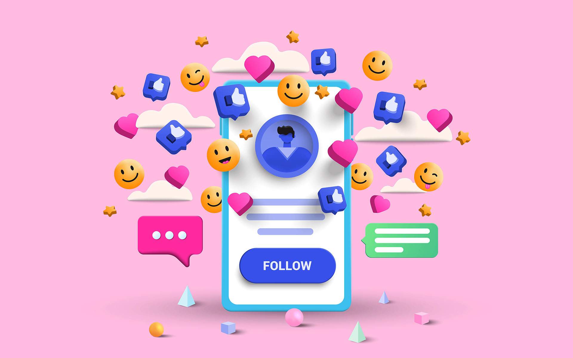 3 Mindful Apps for Genuine Connection - Illustration of a smartphone displaying social media notifications