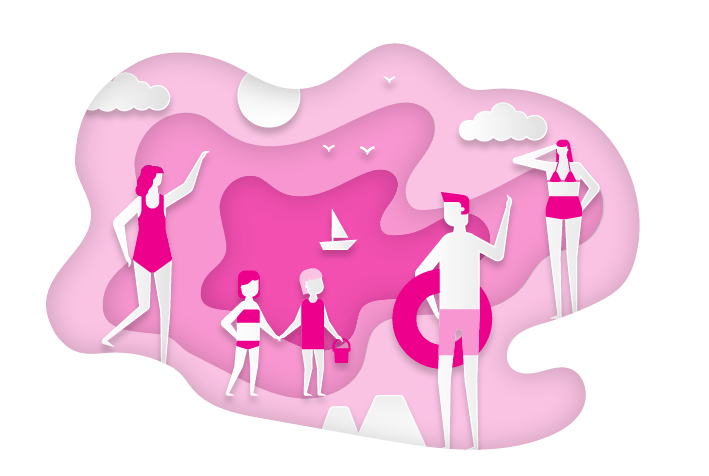 Mindfulness Activities for Children - Illustration of a family playing outside together