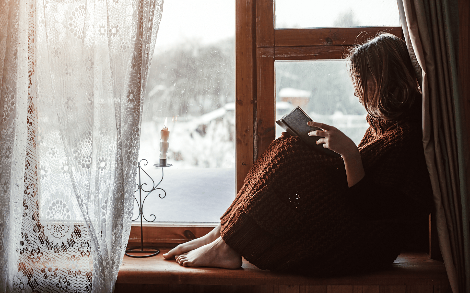 woman reading